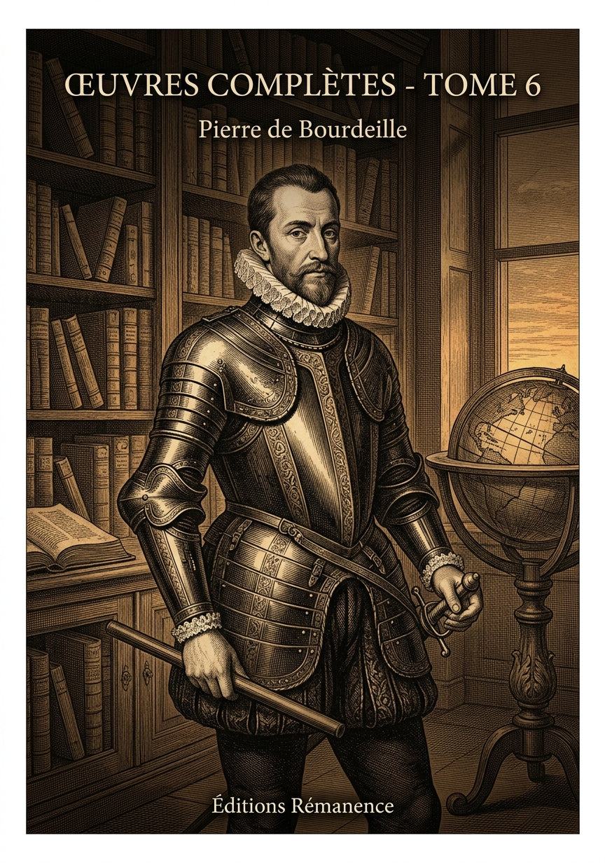 Livre Œuvres complètes - Tome 6 par Pierre de Bourdeille - Couverture - Editions Remanence