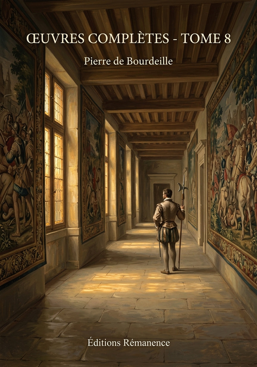 Livre Œuvres complètes - Tome 8 par Pierre de Bourdeille - Couverture - Editions Remanence
