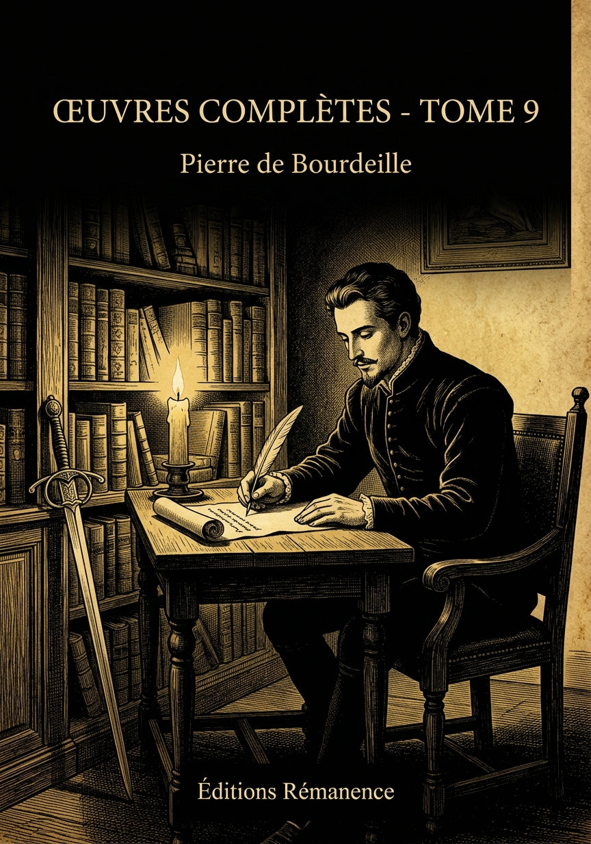 Livre Œuvres complètes - Tome 9 par Pierre de Bourdeille - Couverture - Editions Remanence