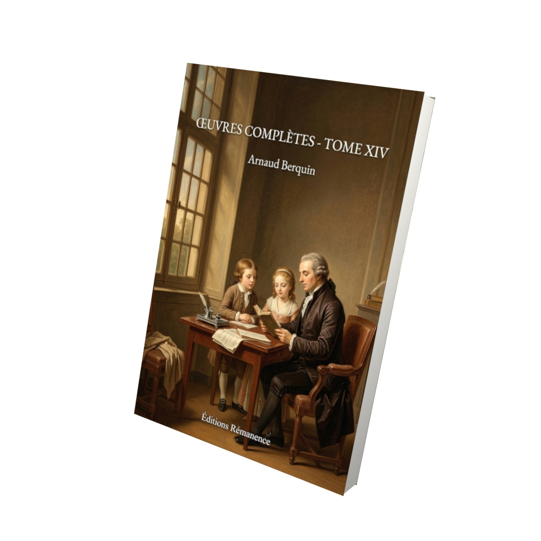 Livre Œuvres complètes - Tome XIV par Arnaud Berquin - Vue 3D - Editions Remanence