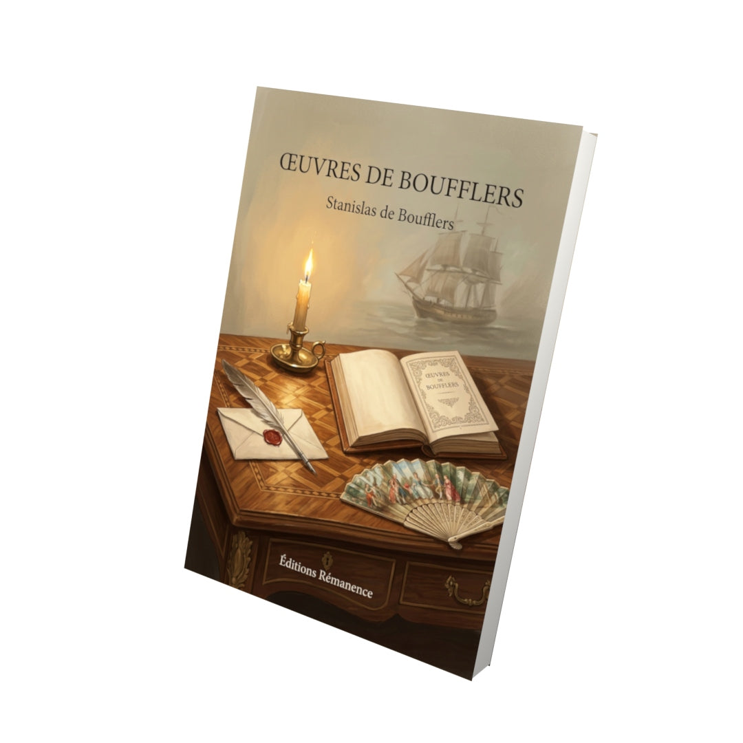 Livre Œuvres de Boufflers par Stanislas de Boufflers - Vue 3D - Editions Remanence