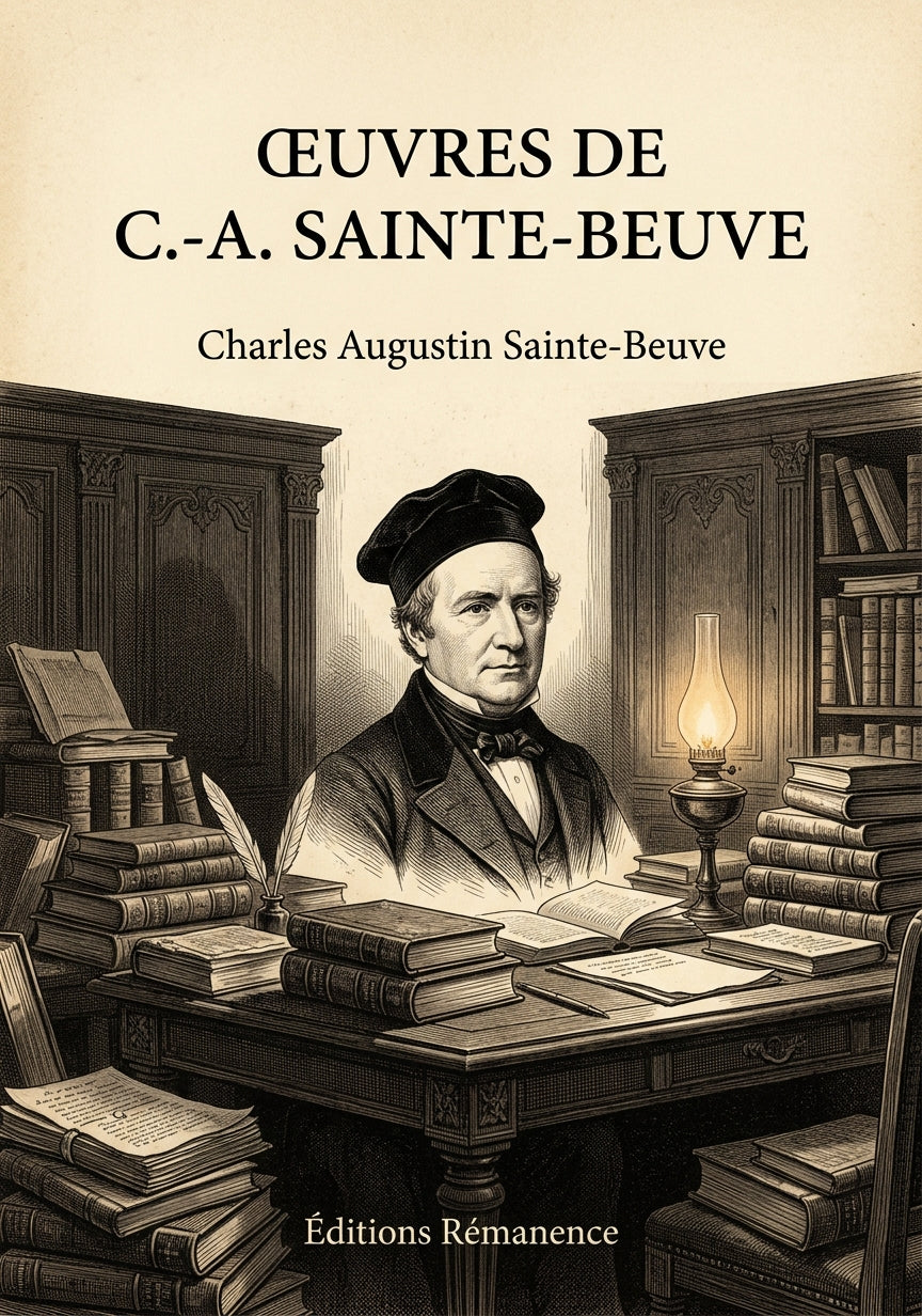 Livre Œuvres de C.-A. Sainte-Beuve par Charles Augustin Sainte-Beuve - Couverture - Editions Remanence