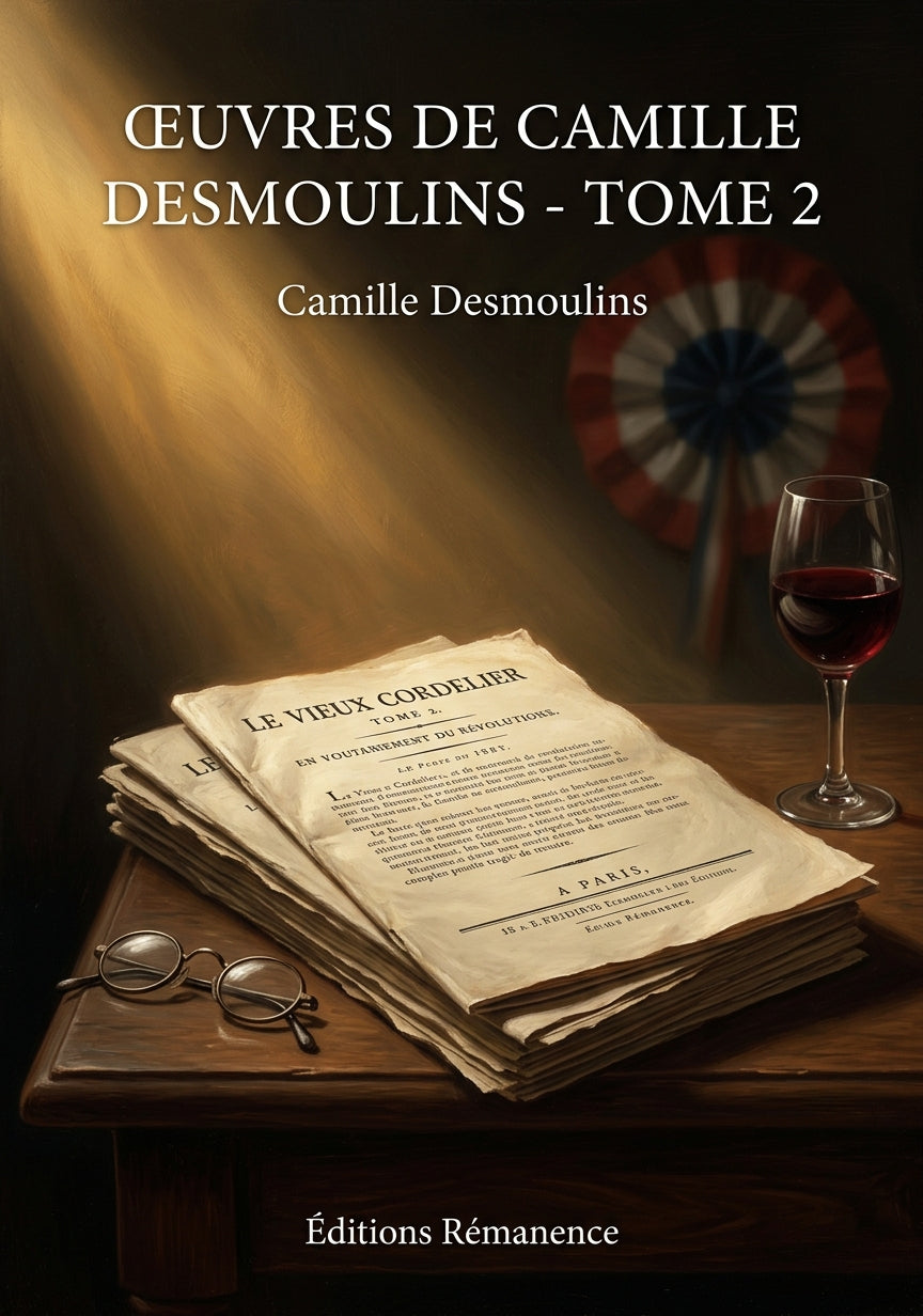 Livre Œuvres de Camille Desmoulins - Tome 2 par Camille Desmoulins - Couverture - Editions Remanence