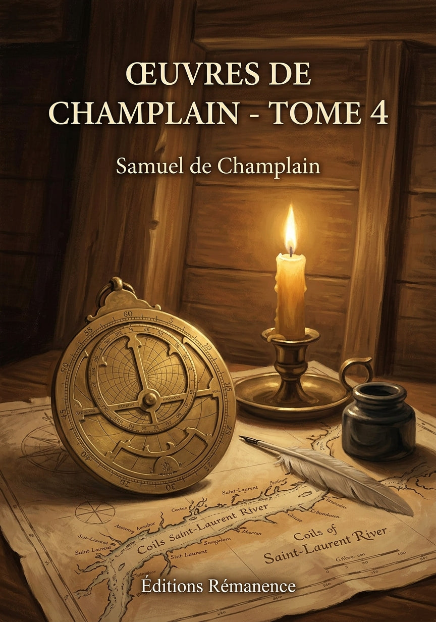 Livre Œuvres de Champlain - Tome 4 par Samuel de Champlain - Couverture - Editions Remanence
