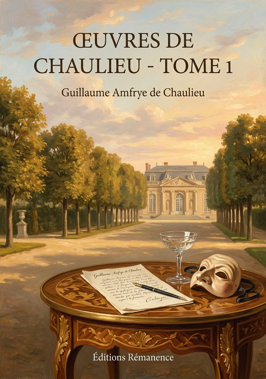 Livre Œuvres de Chaulieu - Tome 1 par Guillaume Amfrye de Chaulieu - Couverture - Editions Remanence