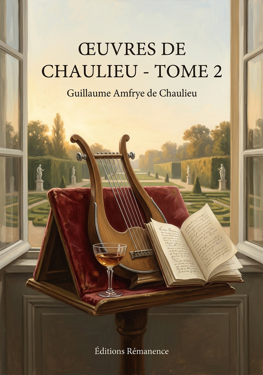 Livre Œuvres de Chaulieu - Tome 2 par Guillaume Amfrye de Chaulieu - Couverture - Editions Remanence