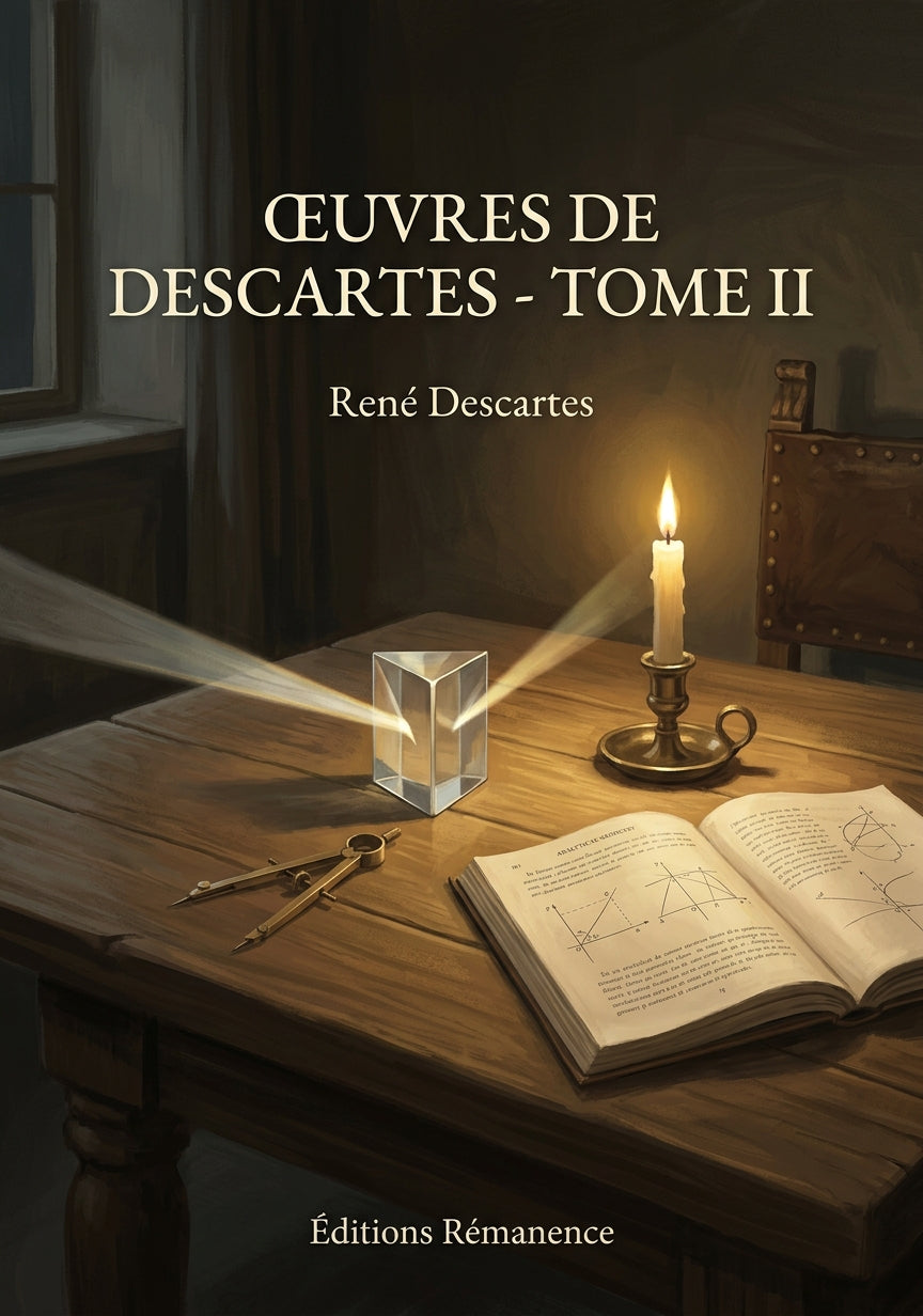 Livre Œuvres de Descartes - Tome II par René Descartes - Couverture - Editions Remanence
