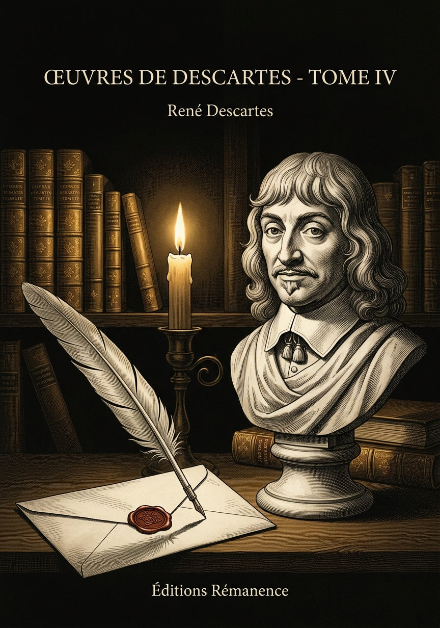Livre Œuvres de Descartes - Tome IV par René Descartes - Couverture - Editions Remanence