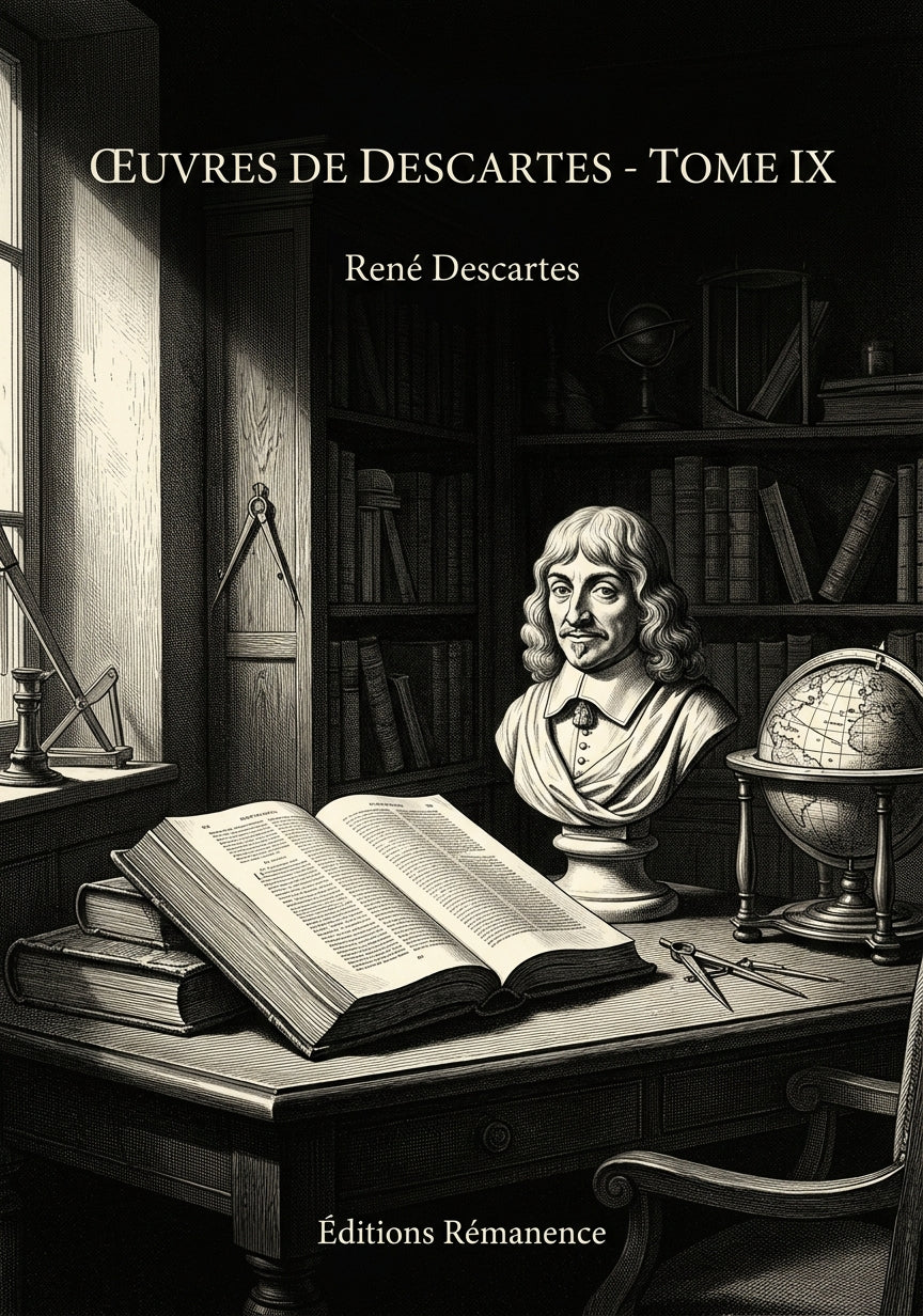 Livre Œuvres de Descartes - Tome IX par René Descartes - Couverture - Editions Remanence
