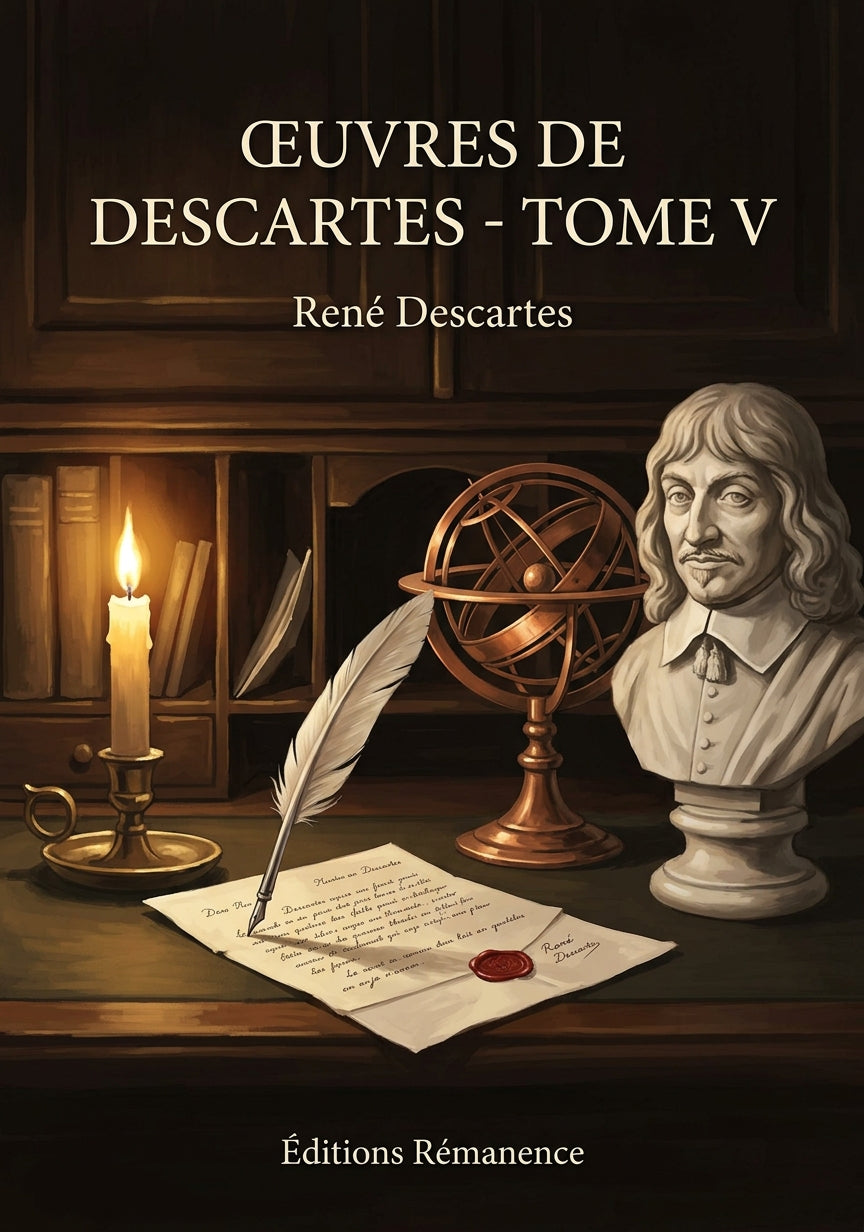 Livre Œuvres de Descartes - Tome V par René Descartes - Couverture - Editions Remanence