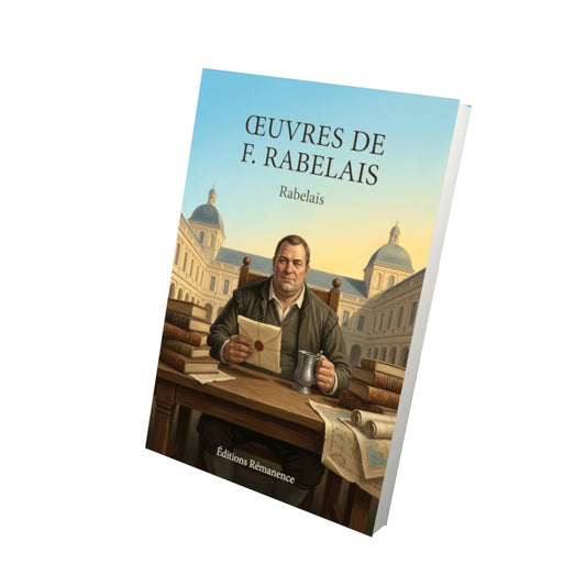 Livre Œuvres de F. Rabelais par Rabelais - Vue 3D - Editions Remanence