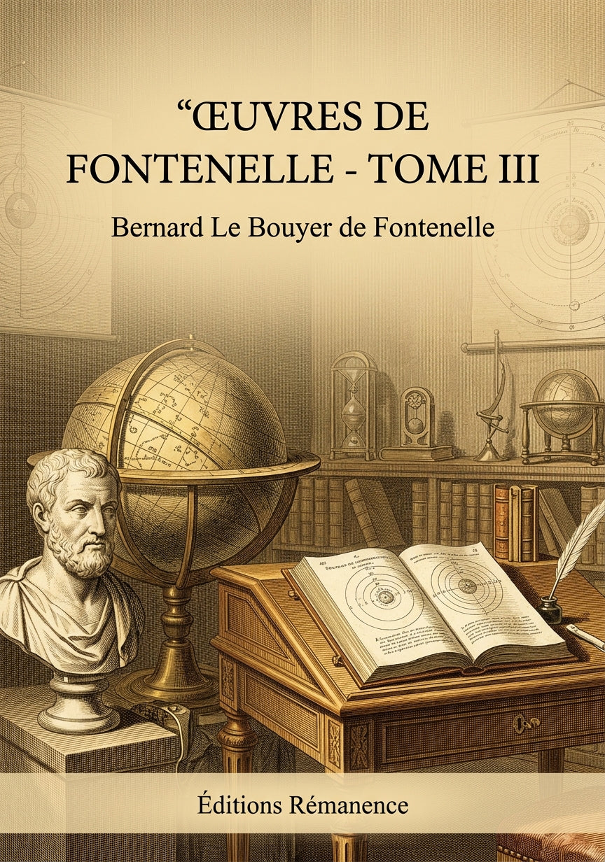 Livre Œuvres de Fontenelle - Tome III par Bernard Le Bouyer de Fontenelle - Couverture - Editions Remanence