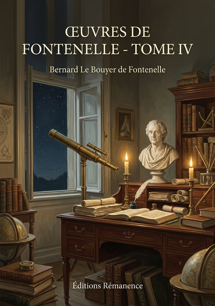 Livre Œuvres de Fontenelle - Tome IV par Bernard Le Bouyer de Fontenelle - Couverture - Editions Remanence