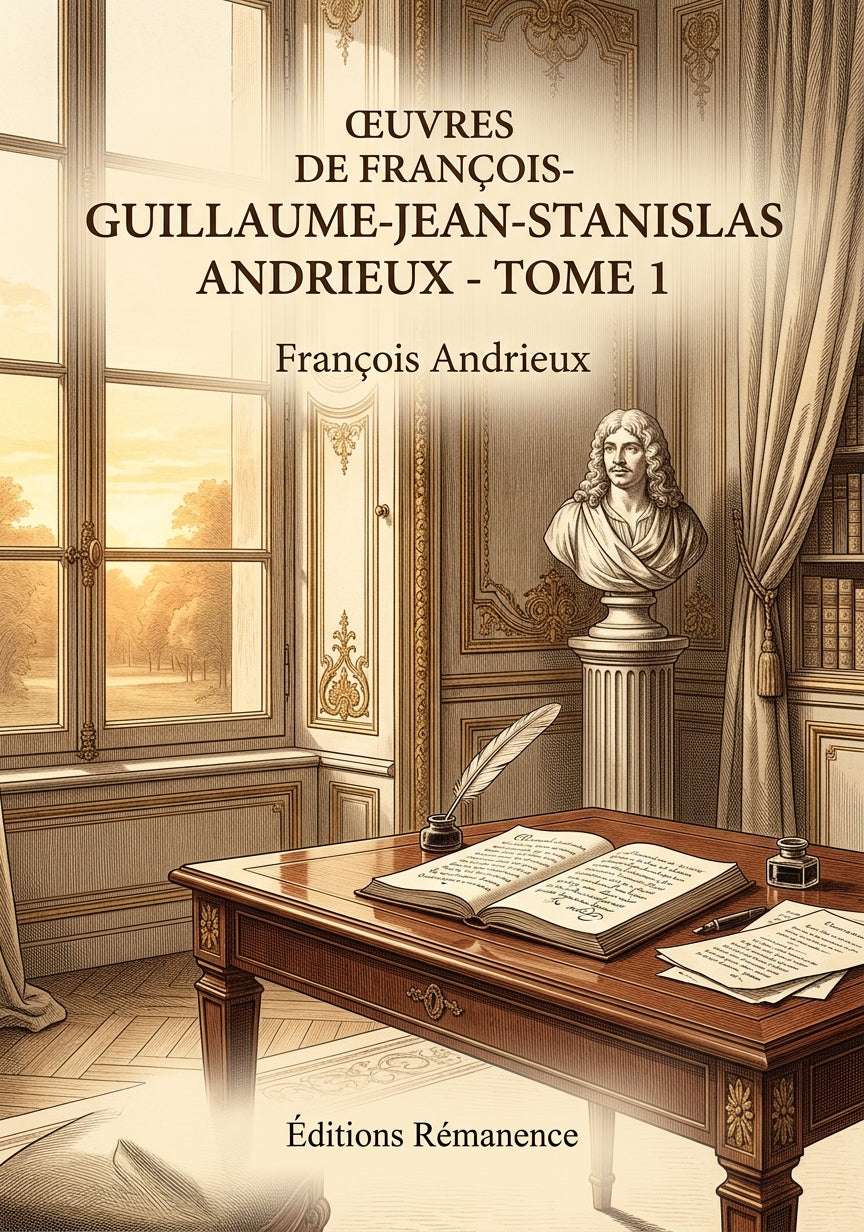 Livre Œuvres de François-Guillaume-Jean-Stanislas Andrieux - Tome 1 par François Andrieux - Couverture - Editions Remanence