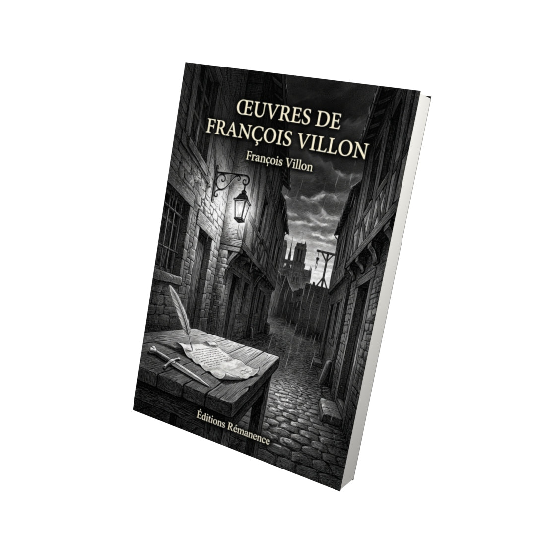 Livre Œuvres de François Villon par François Villon - Vue 3D - Editions Remanence
