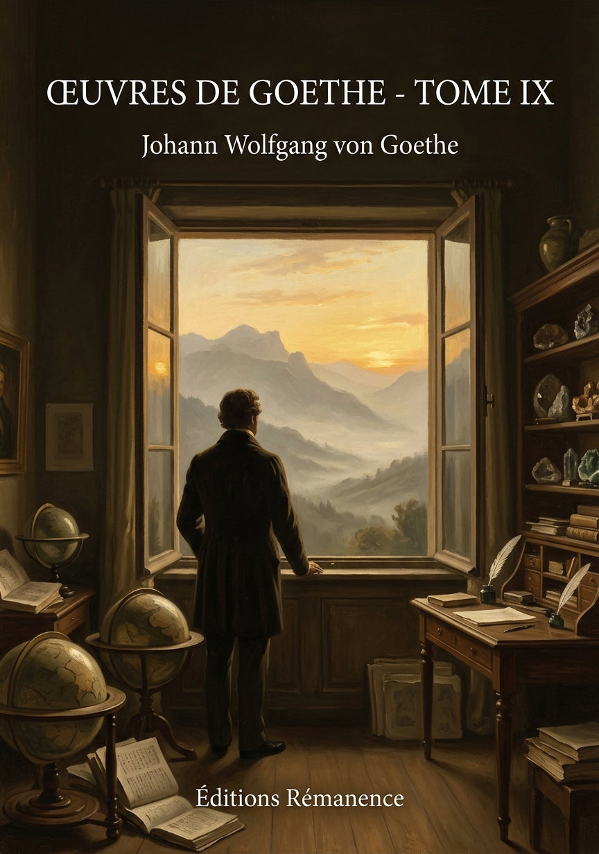 Livre Œuvres de Goethe - Tome IX par Johann Wolfgang von Goethe - Couverture - Editions Remanence