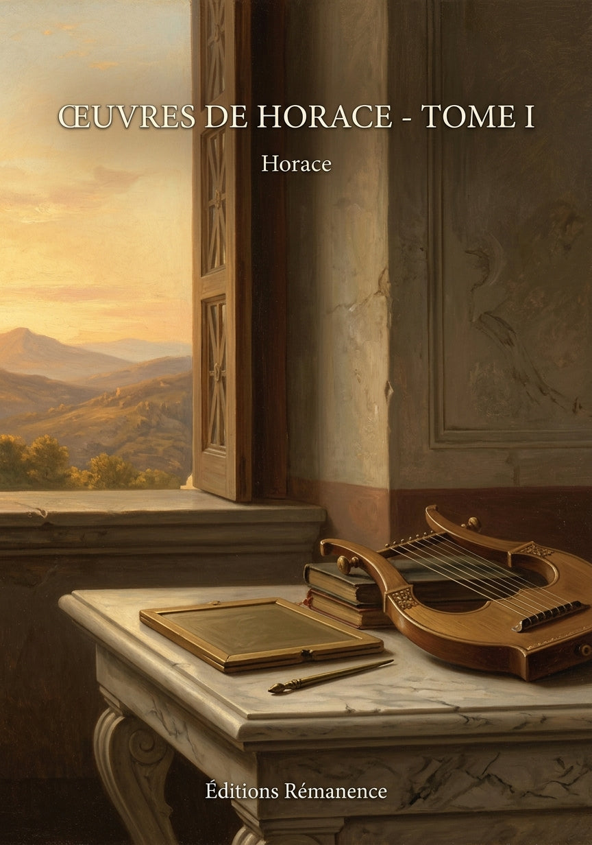 Livre Œuvres de Horace - Tome I par Horace - Couverture - Editions Remanence