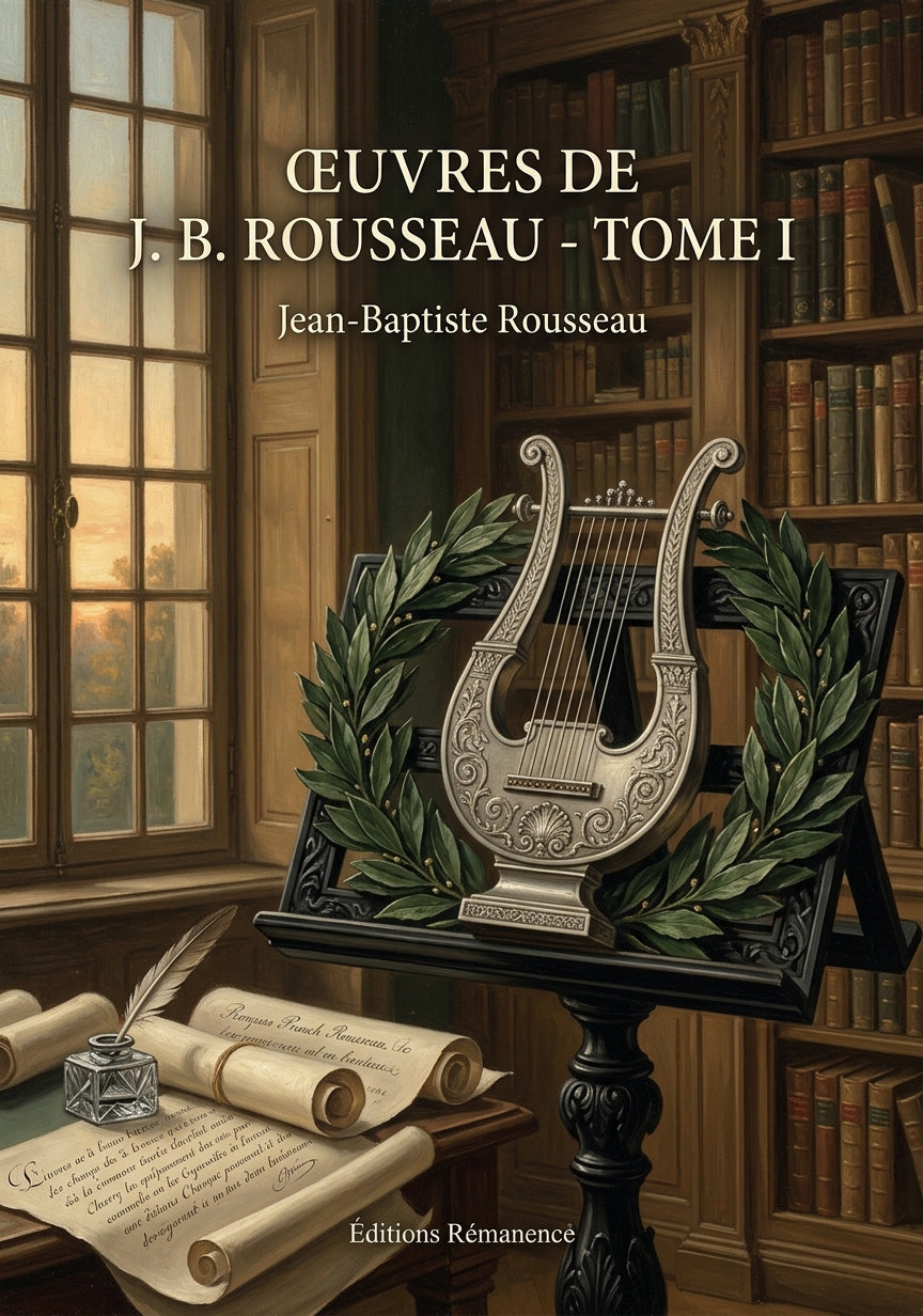 Livre Œuvres de J. B. Rousseau - Tome I par Jean-Baptiste Rousseau - Couverture - Editions Remanence