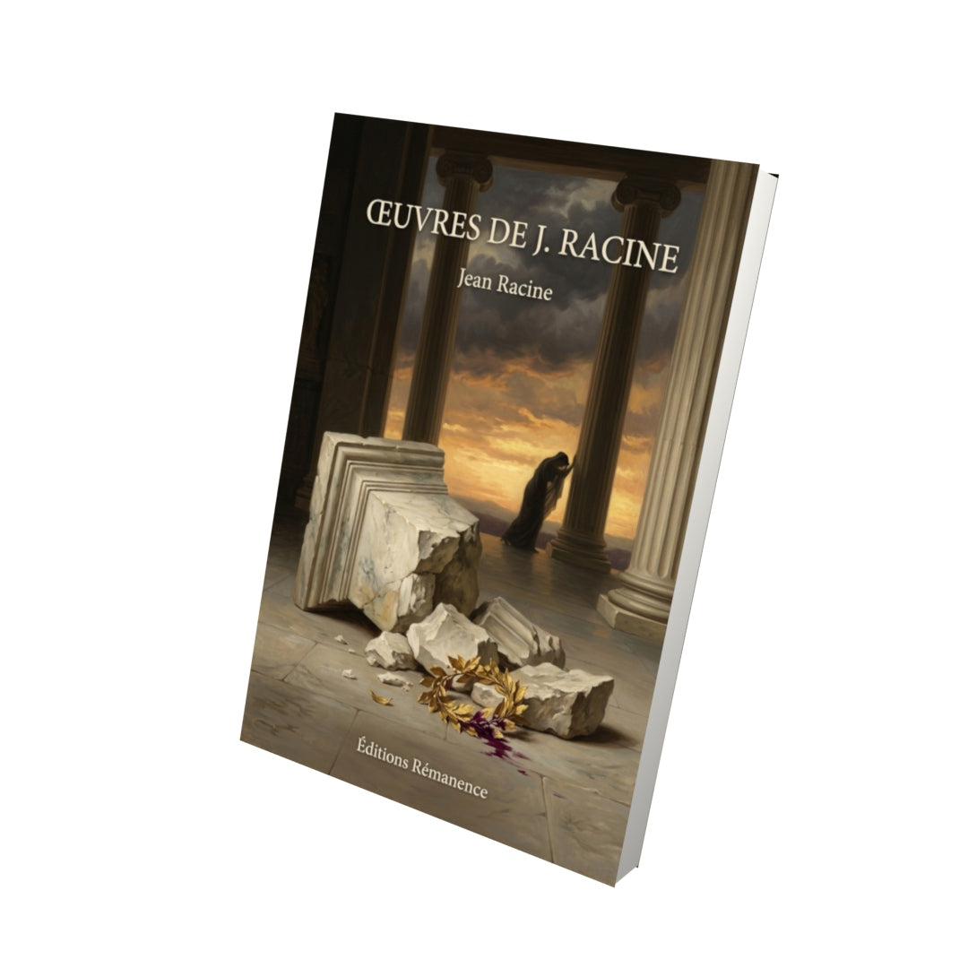 Livre Œuvres de J. Racine par Jean-Baptiste Moreau, Jean Racine - Vue 3D - Editions Remanence