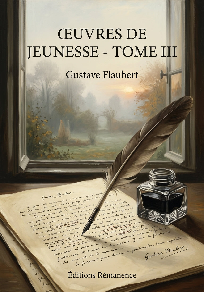 Livre Œuvres de jeunesse - Tome III par Gustave Flaubert - Couverture - Editions Remanence