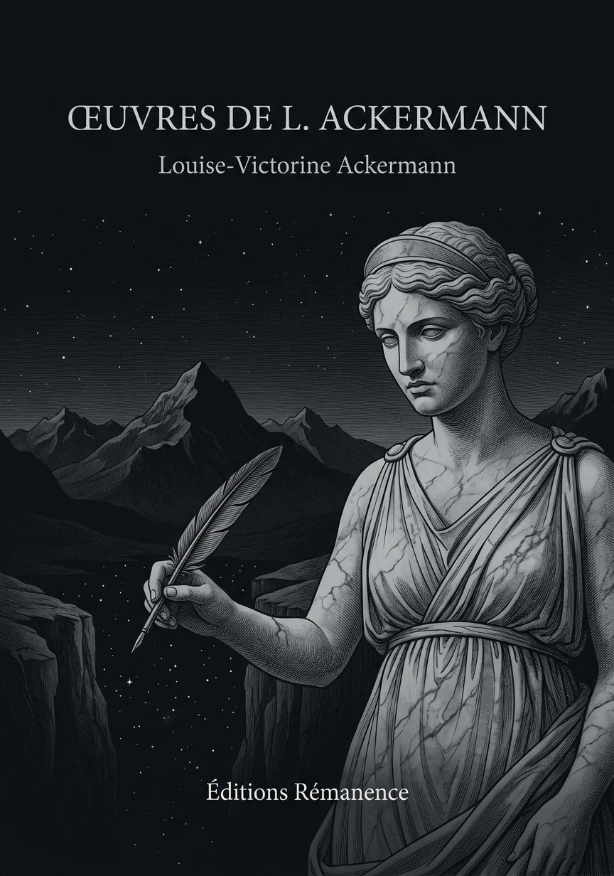 Livre Œuvres de L. Ackermann par Louise-Victorine Ackermann - Couverture - Editions Remanence