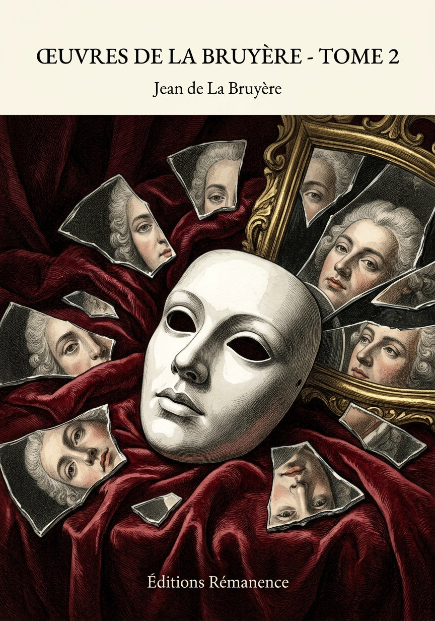 Livre Œuvres de La Bruyère - Tome 2 par Jean de La Bruyère - Couverture - Editions Remanence
