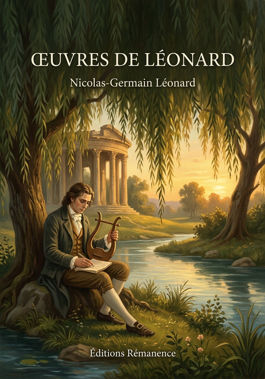 Livre Œuvres de Léonard par Nicolas-Germain Léonard - Couverture - Editions Remanence