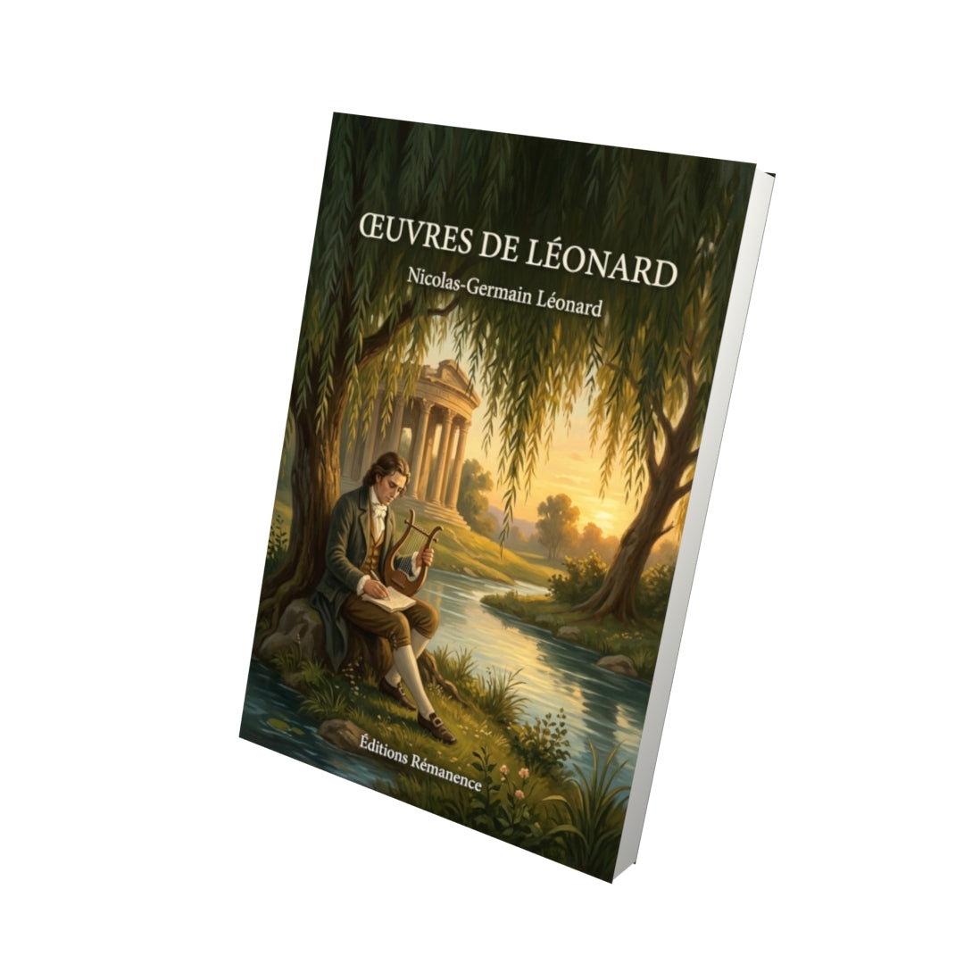 Livre Œuvres de Léonard par Nicolas-Germain Léonard - Vue 3D - Editions Remanence