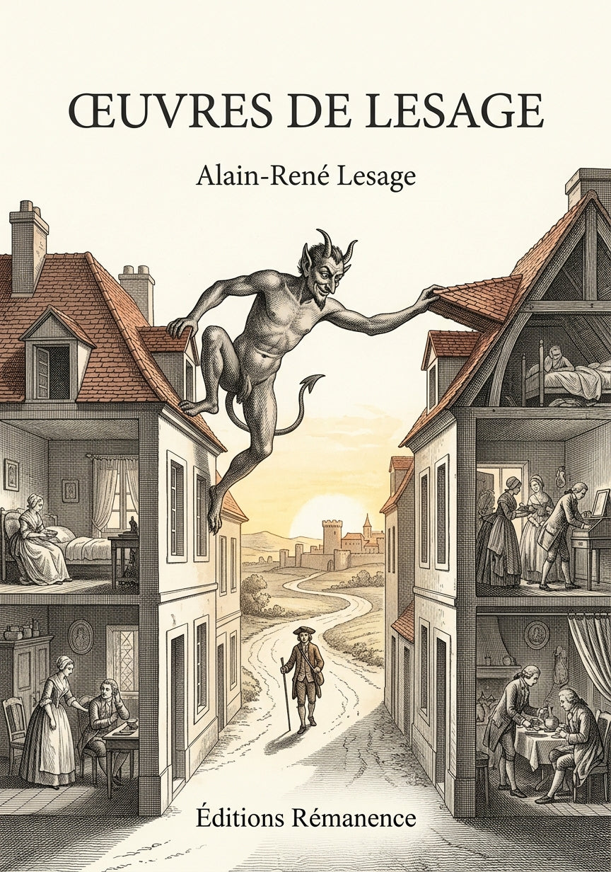 Livre Œuvres de Lesage par Alain-René Lesage - Couverture - Editions Remanence
