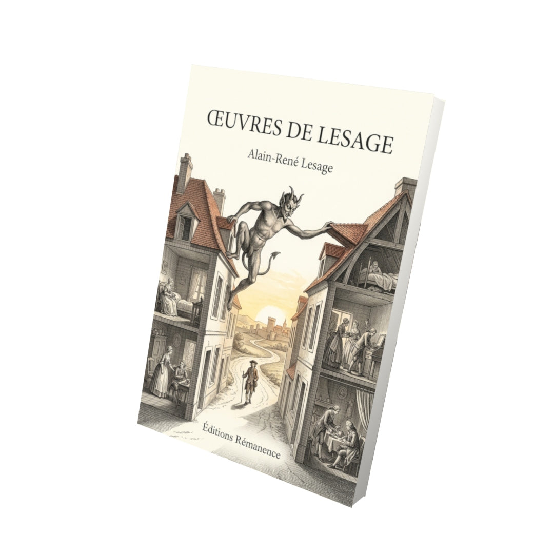 Livre Œuvres de Lesage par Alain-René Lesage - Vue 3D - Editions Remanence