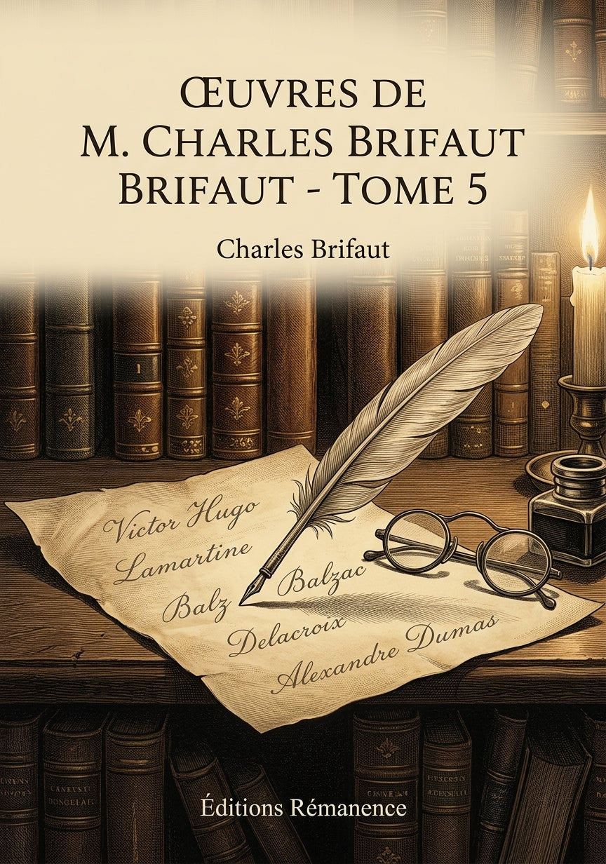 Livre Œuvres de M. Charles Brifaut - Tome 5 par Charles Brifaut - Couverture - Editions Remanence