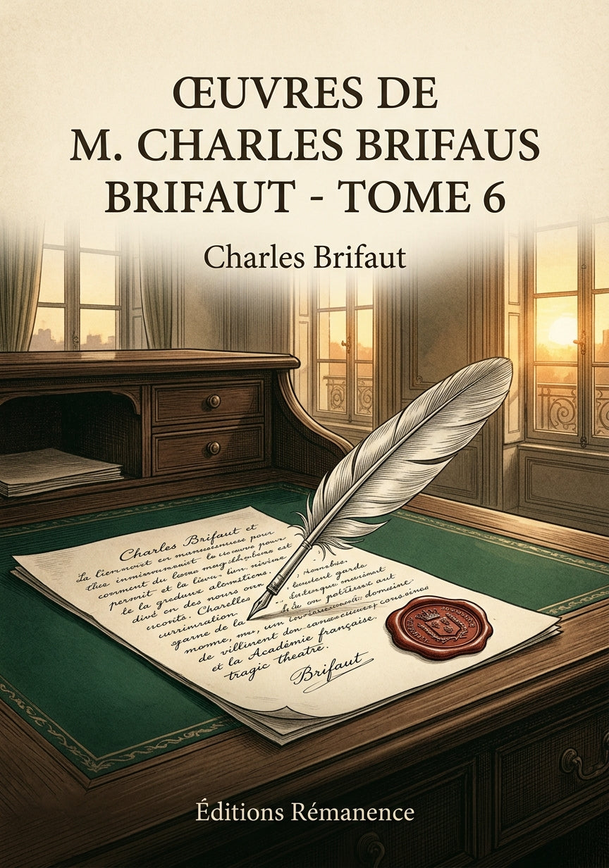 Livre Œuvres de M. Charles Brifaut - Tome 6 par Charles Brifaut - Couverture - Editions Remanence