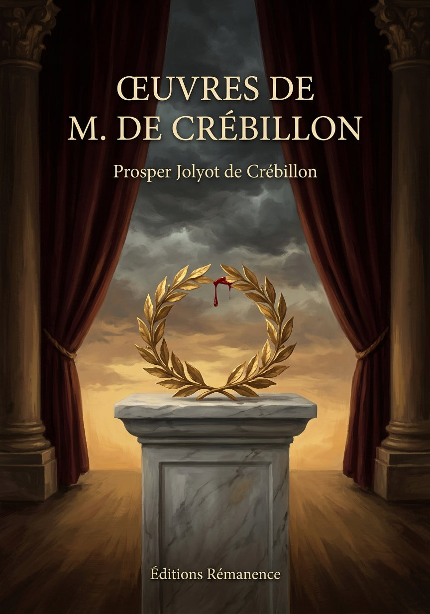 Livre Œuvres de M. de Crébillon par Prosper Jolyot de Crébillon - Couverture - Editions Remanence