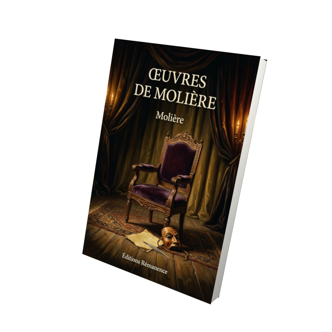 Livre Œuvres de Molière par Molière - Vue 3D - Editions Remanence