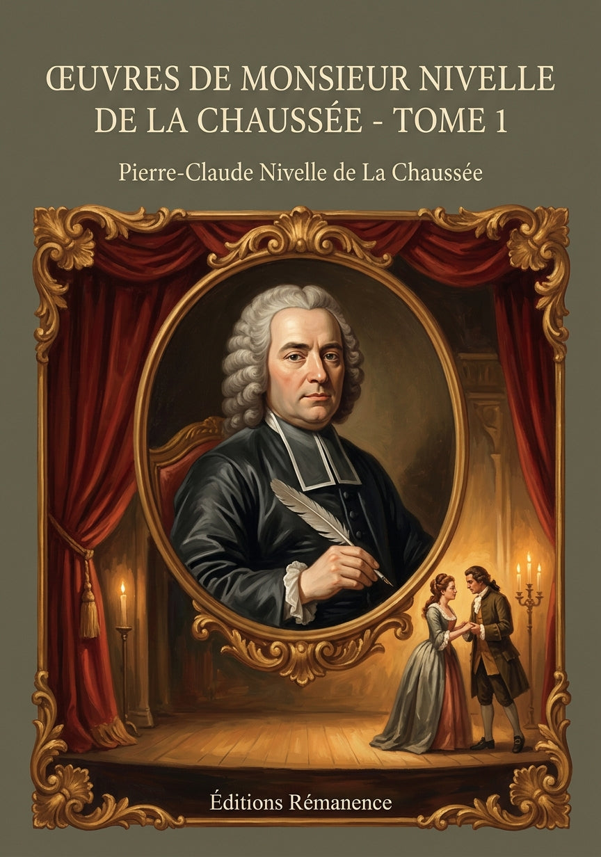 Livre Œuvres de monsieur Nivelle de La Chaussée - Tome 1 par Pierre-Claude Nivelle de La Chaussée - Couverture - Editions Remanence