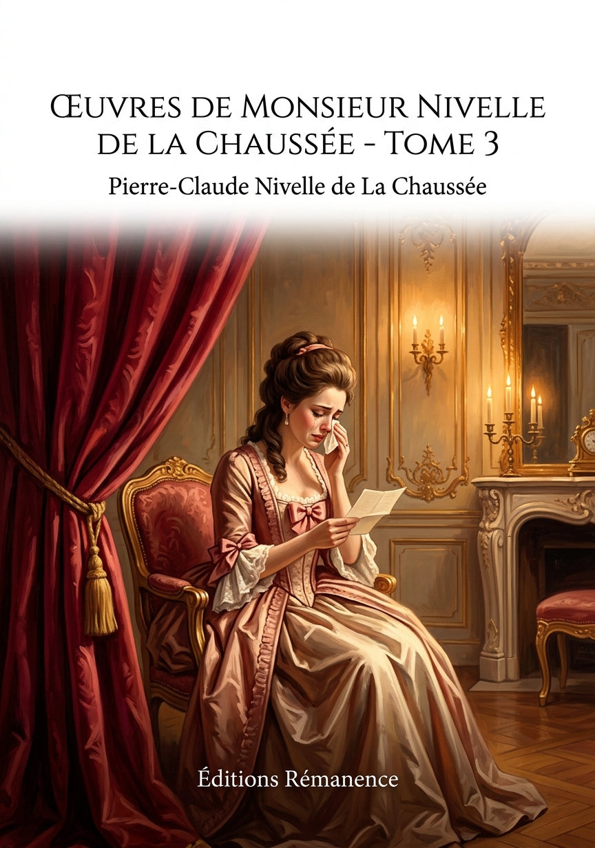 Livre Œuvres de monsieur Nivelle de La Chaussée - Tome 3 par Pierre-Claude Nivelle de La Chaussée - Couverture - Editions Remanence