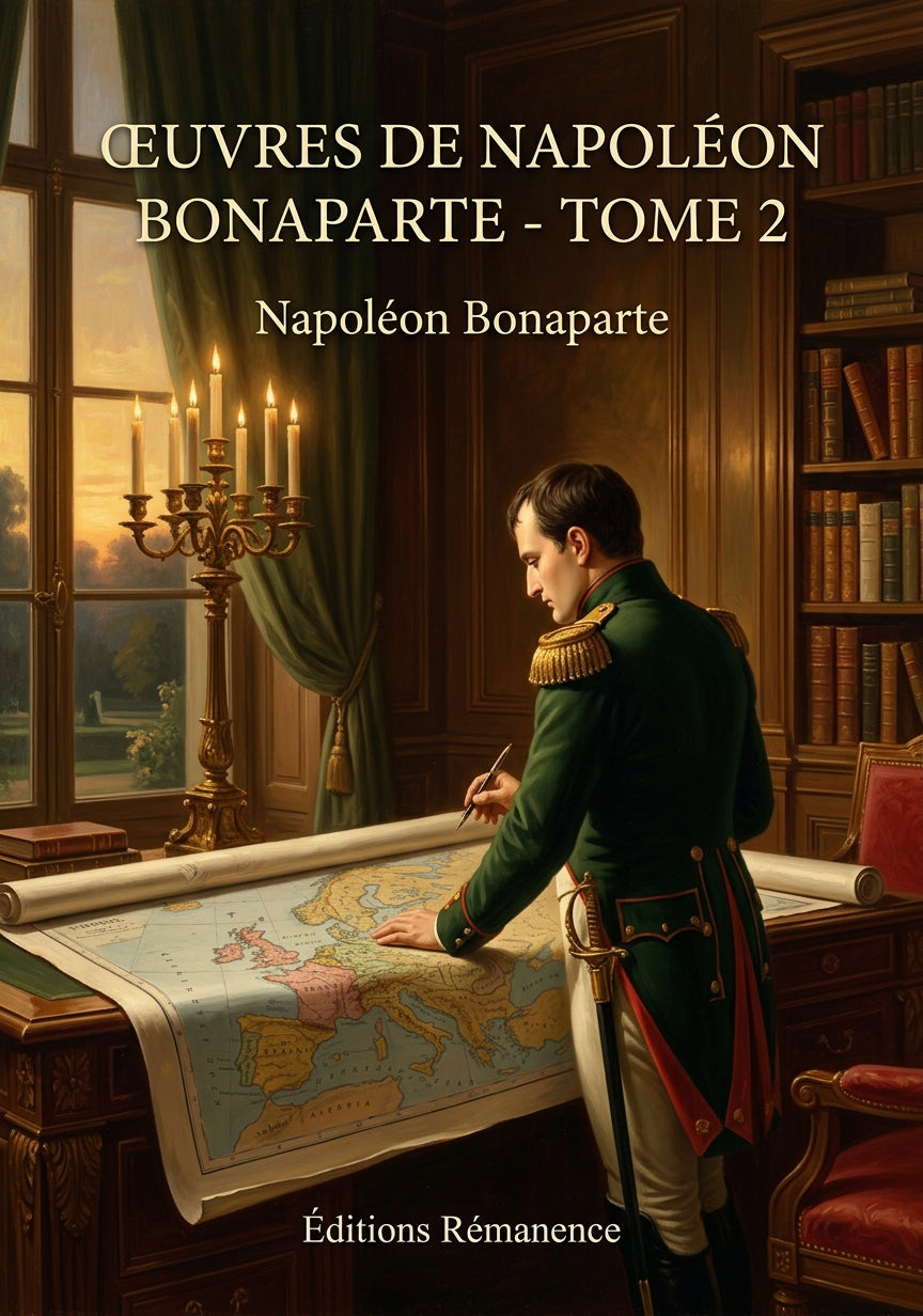 Livre Œuvres de Napoléon Bonaparte - Tome 2 par Napoléon Bonaparte - Couverture - Editions Remanence