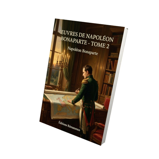 Livre Œuvres de Napoléon Bonaparte - Tome 2 par Napoléon Bonaparte - Vue 3D - Editions Remanence