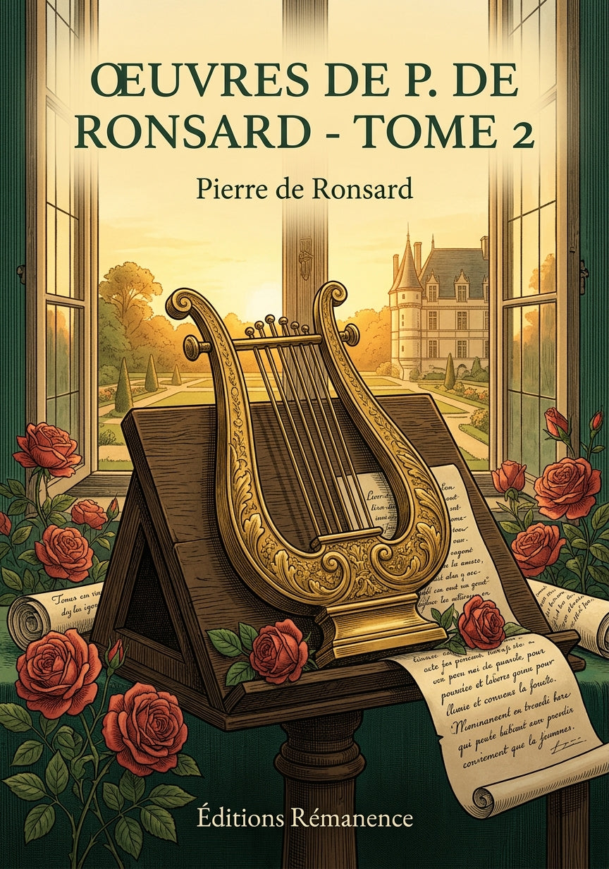 Livre Œuvres de P. de Ronsard - Tome 2 par Pierre de Ronsard - Couverture - Editions Remanence
