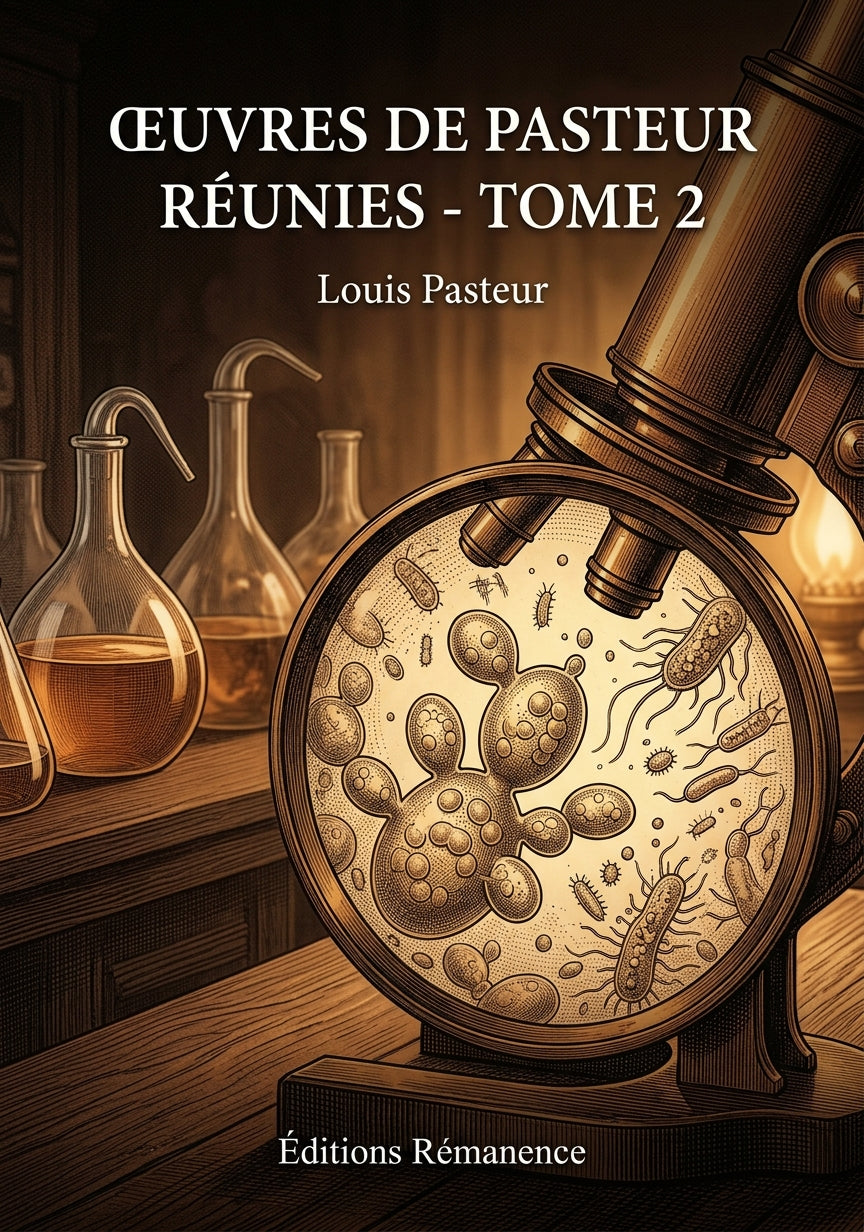 Livre Œuvres de Pasteur réunies - Tome 2 par Louis Pasteur - Couverture - Editions Remanence