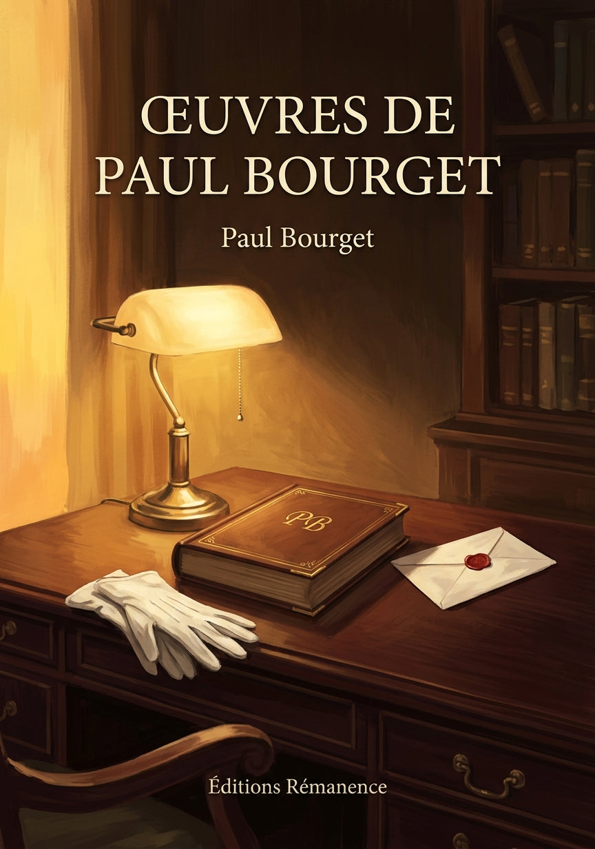 Livre Œuvres de Paul Bourget par Paul Bourget - Couverture - Editions Remanence