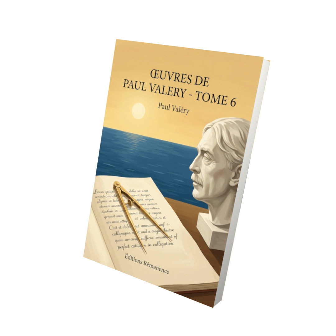 Livre Œuvres de Paul Valery - Tome 6 par Paul Valéry - Vue 3D - Editions Remanence