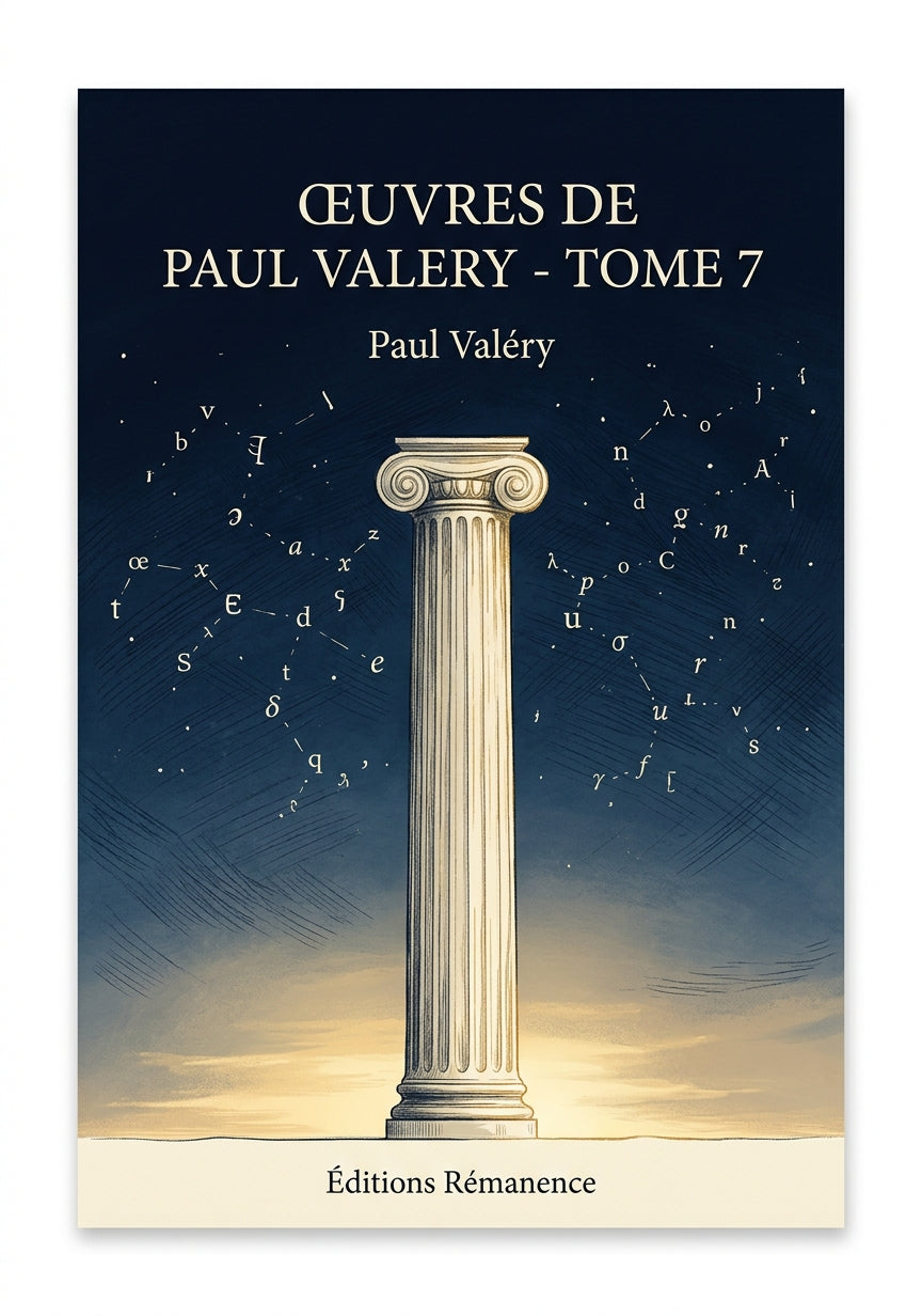 Livre Œuvres de Paul Valery - Tome 7 par Paul Valéry - Couverture - Editions Remanence