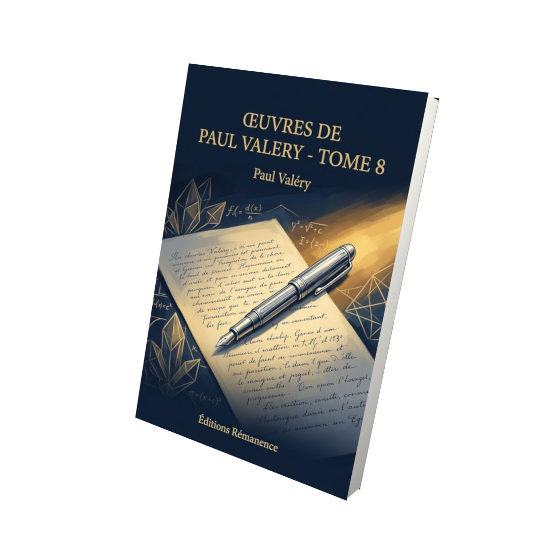 Livre Œuvres de Paul Valery - Tome 8 par Paul Valéry - Vue 3D - Editions Remanence