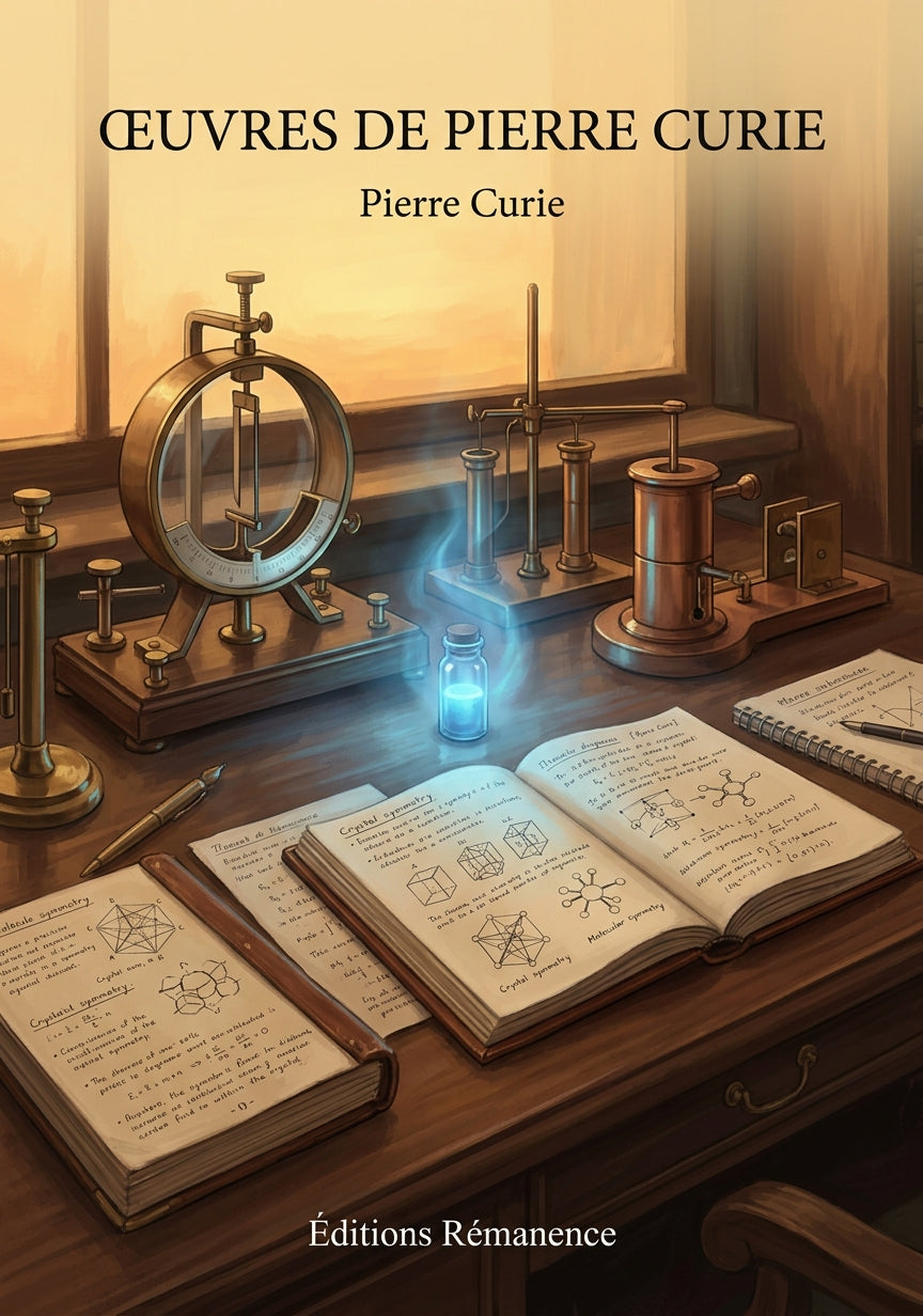 Livre Œuvres de Pierre Curie par Pierre Curie - Couverture - Editions Remanence