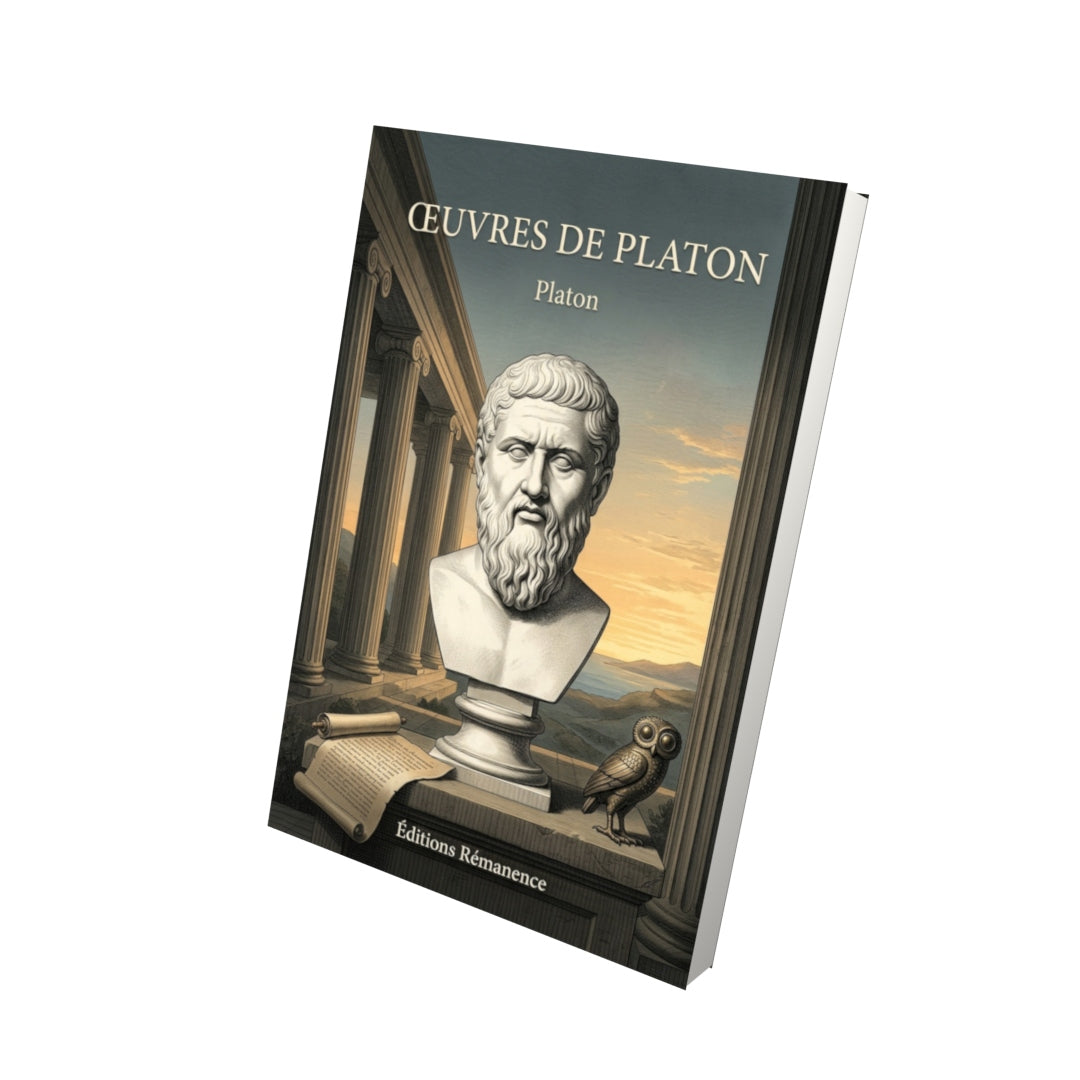 Livre Œuvres de Platon par Platon - Vue 3D - Editions Remanence