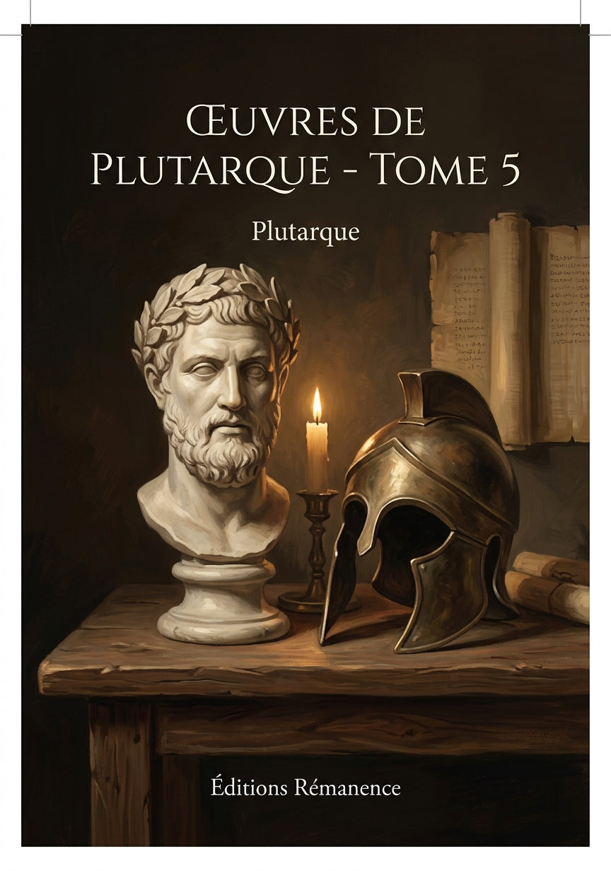 Livre Œuvres de Plutarque - Tome 5 par Plutarque - Couverture - Editions Remanence