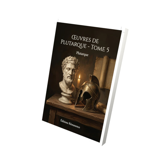 Livre Œuvres de Plutarque - Tome 5 par Plutarque - Vue 3D - Editions Remanence