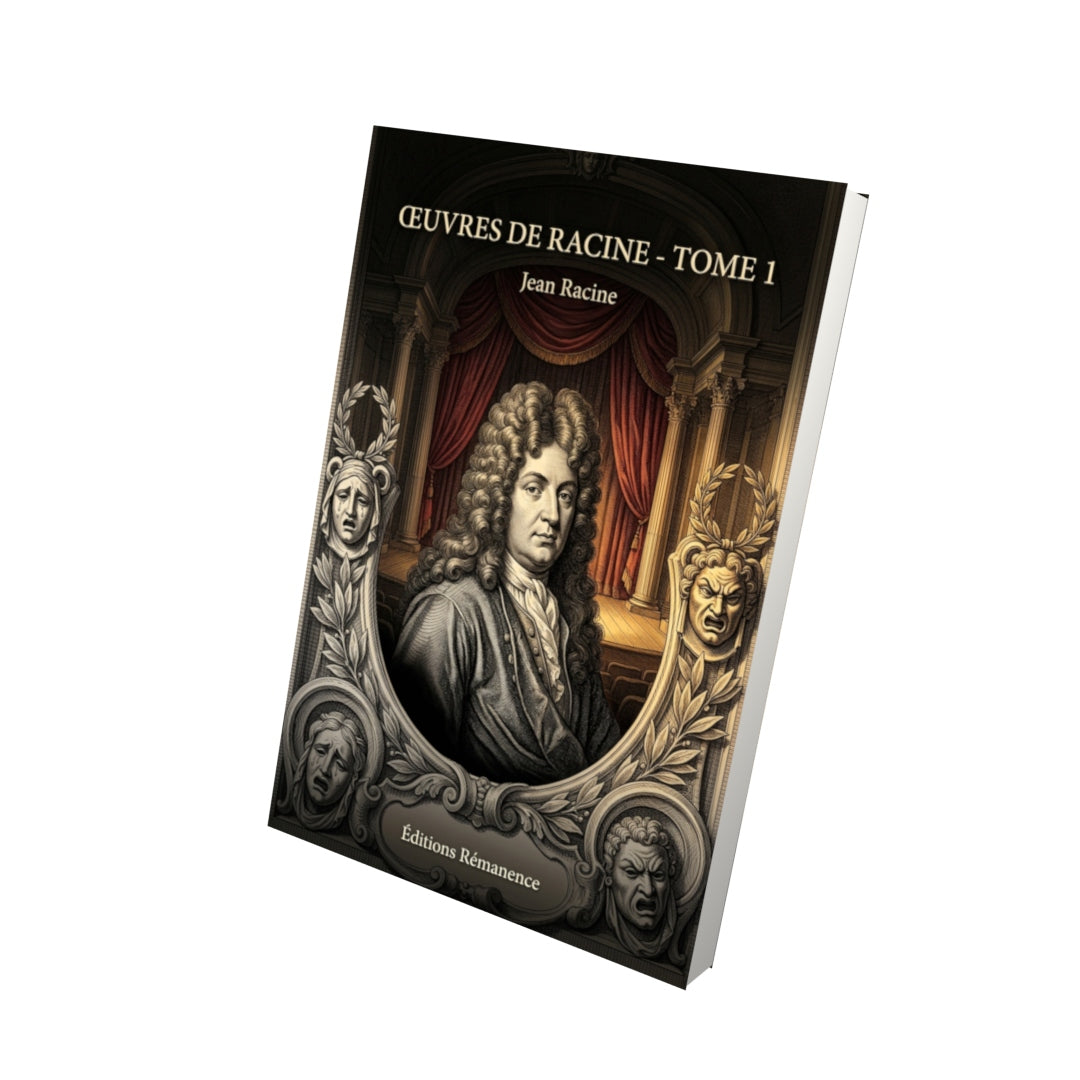 Livre Œuvres de Racine - Tome 1 par Jean Racine - Vue 3D - Editions Remanence