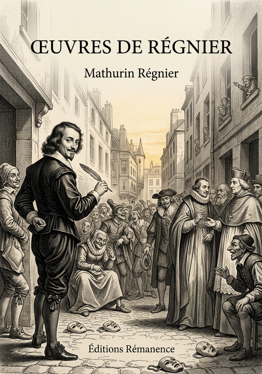 Livre Œuvres de Régnier par Mathurin Régnier - Couverture - Editions Remanence
